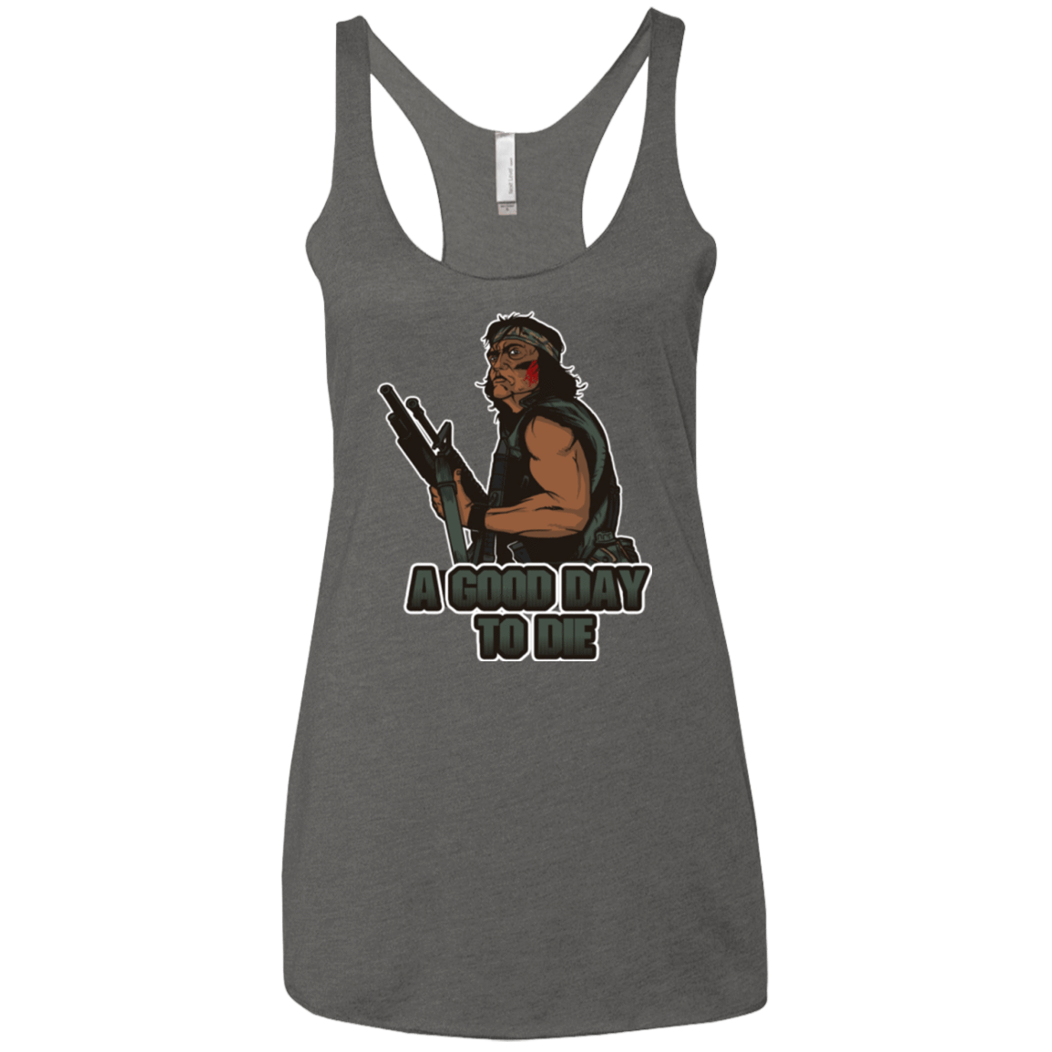 T-Shirts Premium Heather / X-Small Good Day To Die Women's Triblend Racerback Tank