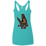 T-Shirts Tahiti Blue / X-Small Good Day To Die Women's Triblend Racerback Tank