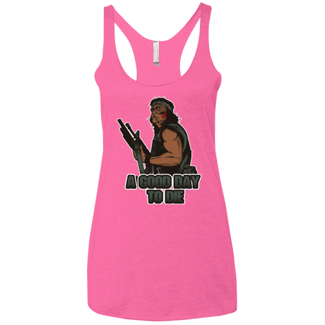 T-Shirts Vintage Pink / X-Small Good Day To Die Women's Triblend Racerback Tank