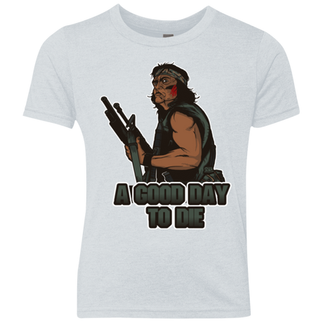 T-Shirts Heather White / YXS Good Day To Die Youth Triblend T-Shirt