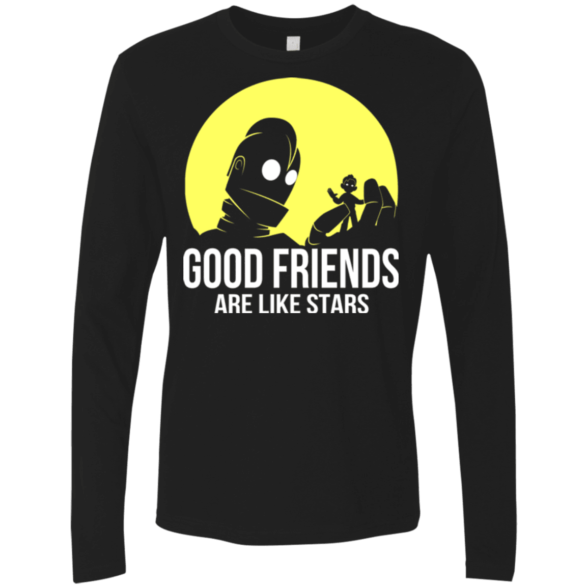 T-Shirts Black / Small Good friends Men's Premium Long Sleeve
