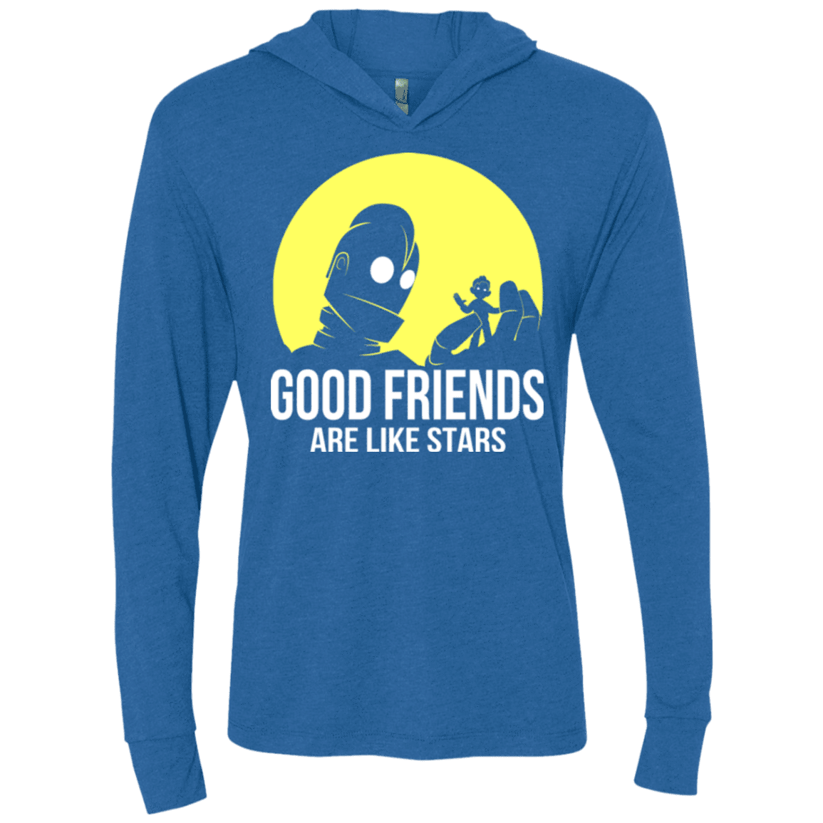 T-Shirts Vintage Royal / X-Small Good friends Triblend Long Sleeve Hoodie Tee