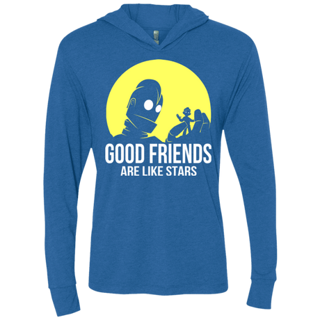 T-Shirts Vintage Royal / X-Small Good friends Triblend Long Sleeve Hoodie Tee