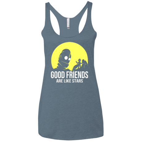 T-Shirts Indigo / X-Small Good friends Women's Triblend Racerback Tank