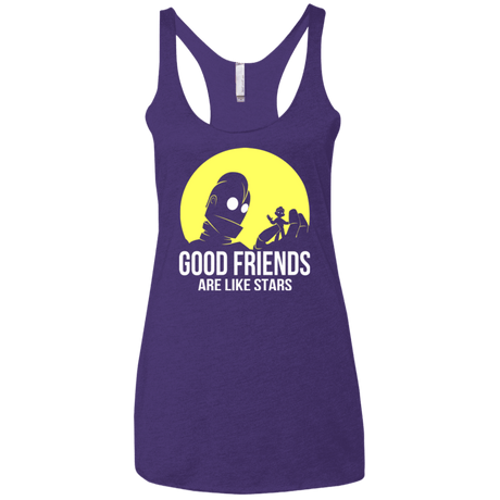 T-Shirts Purple / X-Small Good friends Women's Triblend Racerback Tank