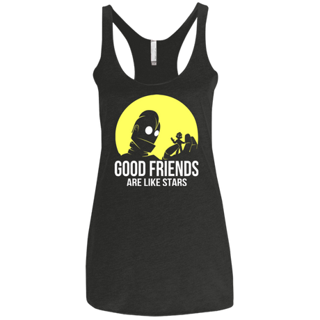T-Shirts Vintage Black / X-Small Good friends Women's Triblend Racerback Tank