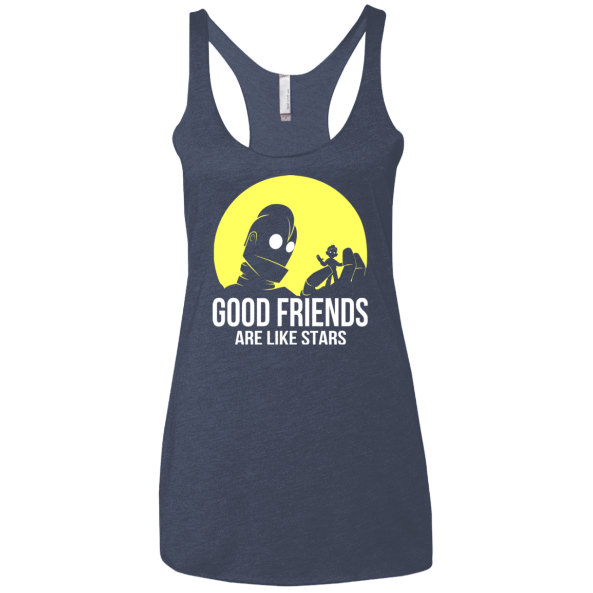 T-Shirts Vintage Navy / X-Small Good friends Women's Triblend Racerback Tank