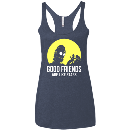 T-Shirts Vintage Navy / X-Small Good friends Women's Triblend Racerback Tank