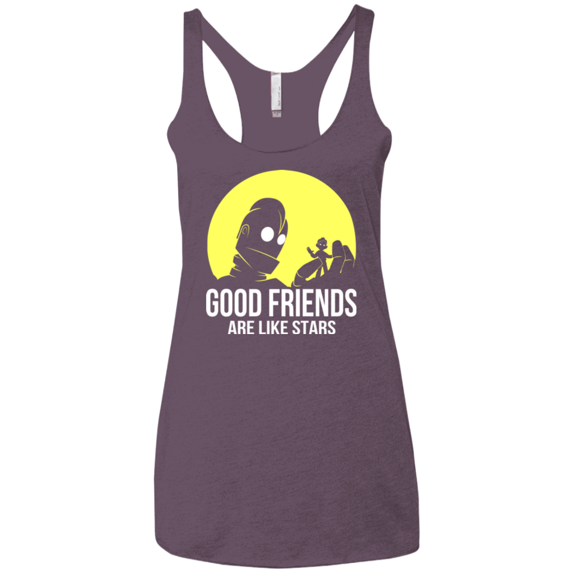 T-Shirts Vintage Purple / X-Small Good friends Women's Triblend Racerback Tank