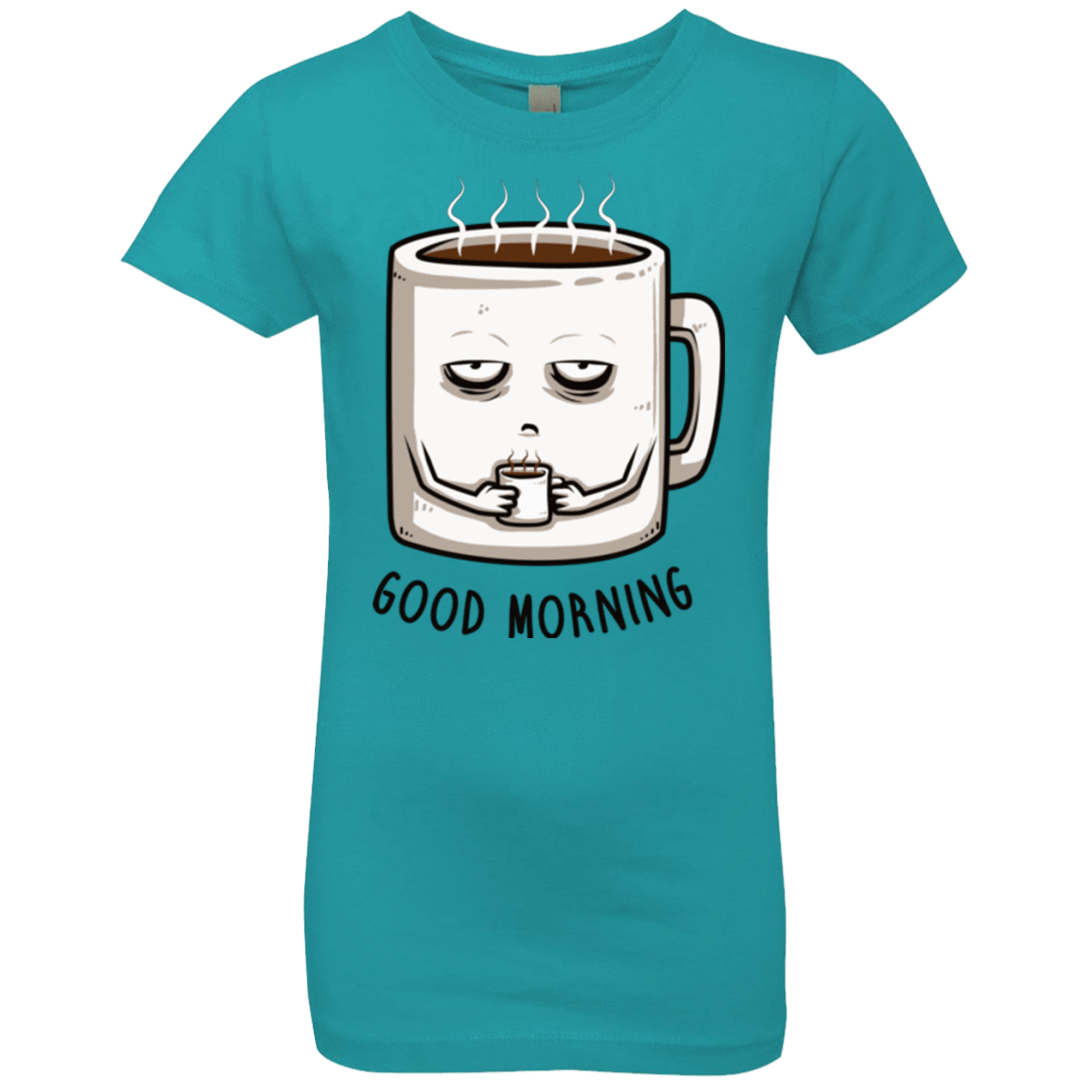 T-Shirts Tahiti Blue / YXS Good morning Girls Premium T-Shirt