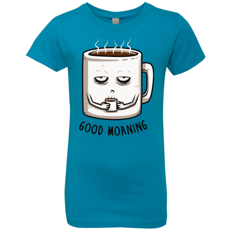T-Shirts Turquoise / YXS Good morning Girls Premium T-Shirt