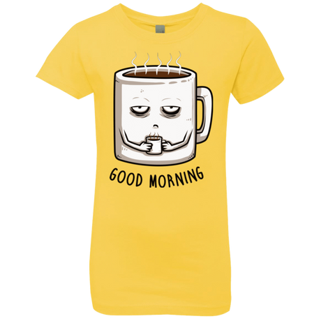 T-Shirts Vibrant Yellow / YXS Good morning Girls Premium T-Shirt