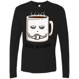 T-Shirts Black / Small Good morning Men's Premium Long Sleeve