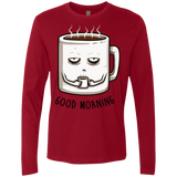 T-Shirts Cardinal / Small Good morning Men's Premium Long Sleeve