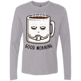 T-Shirts Heather Grey / Small Good morning Men's Premium Long Sleeve