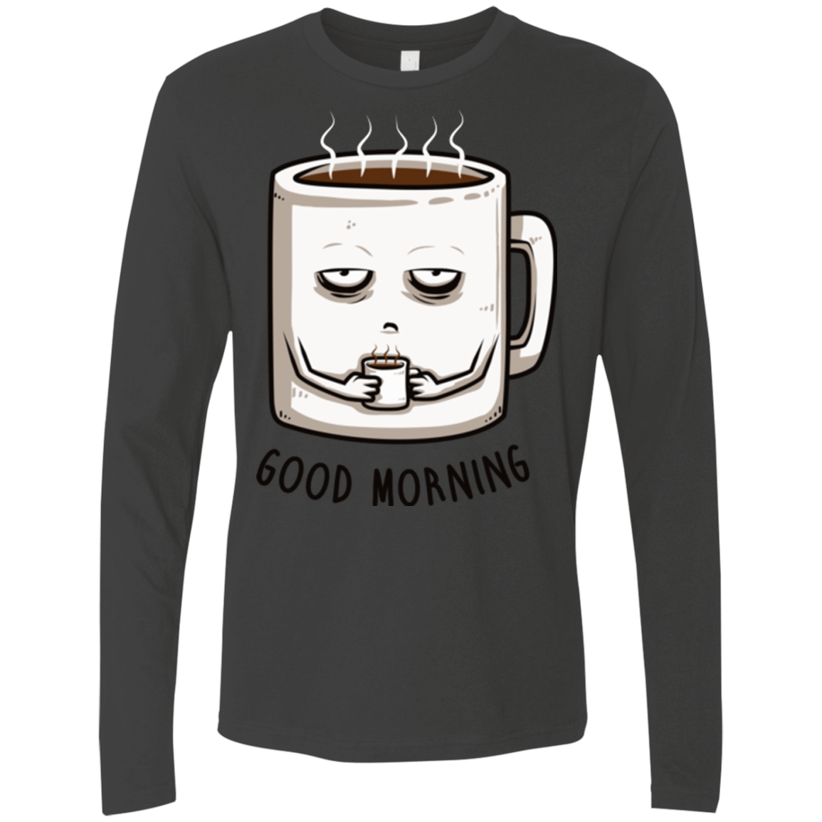T-Shirts Heavy Metal / Small Good morning Men's Premium Long Sleeve