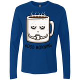 T-Shirts Royal / Small Good morning Men's Premium Long Sleeve