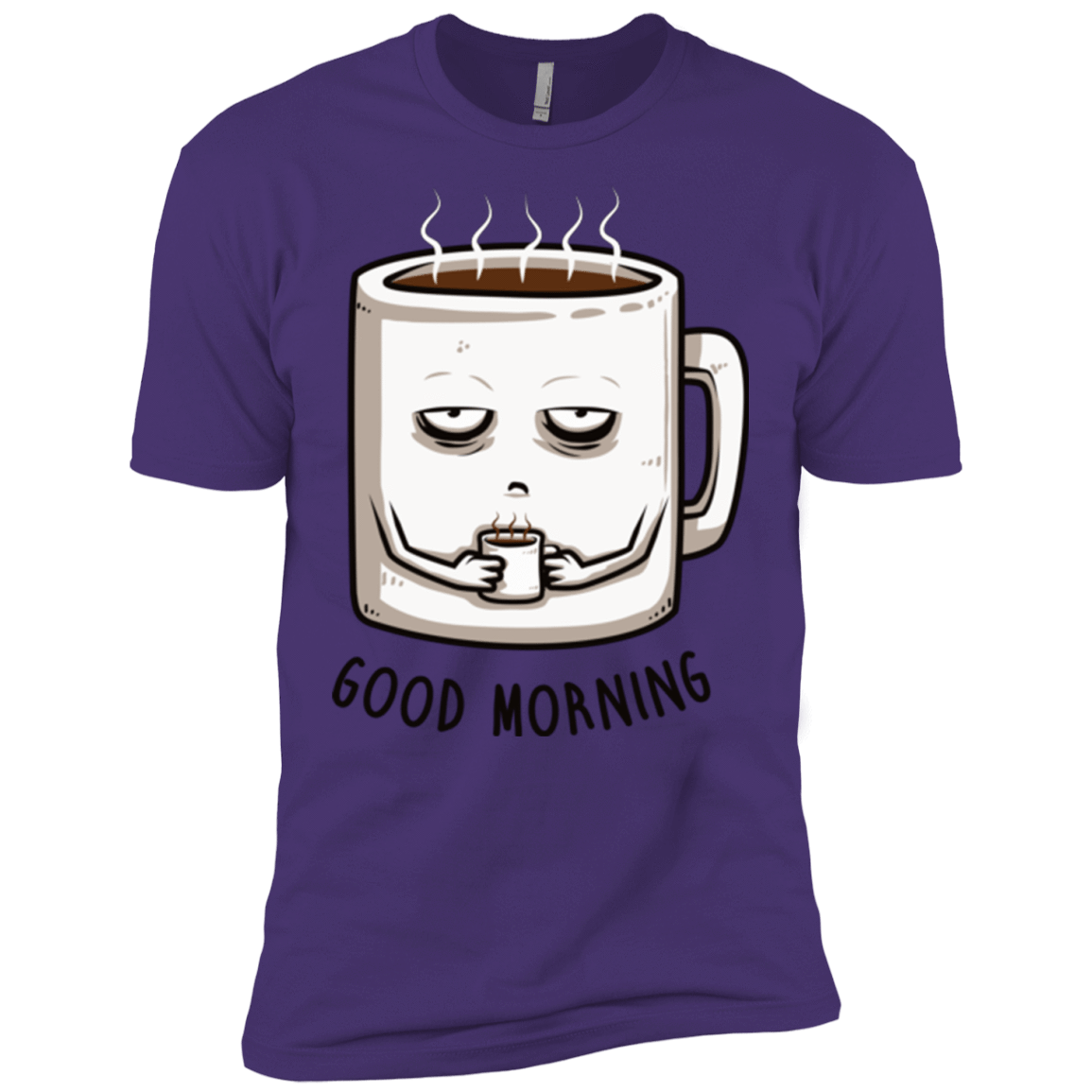 T-Shirts Purple / X-Small Good morning Men's Premium T-Shirt