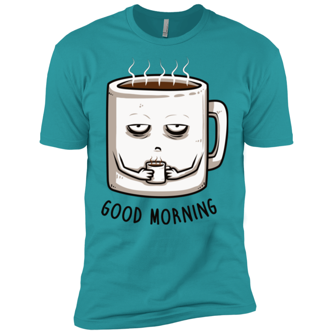 T-Shirts Tahiti Blue / X-Small Good morning Men's Premium T-Shirt