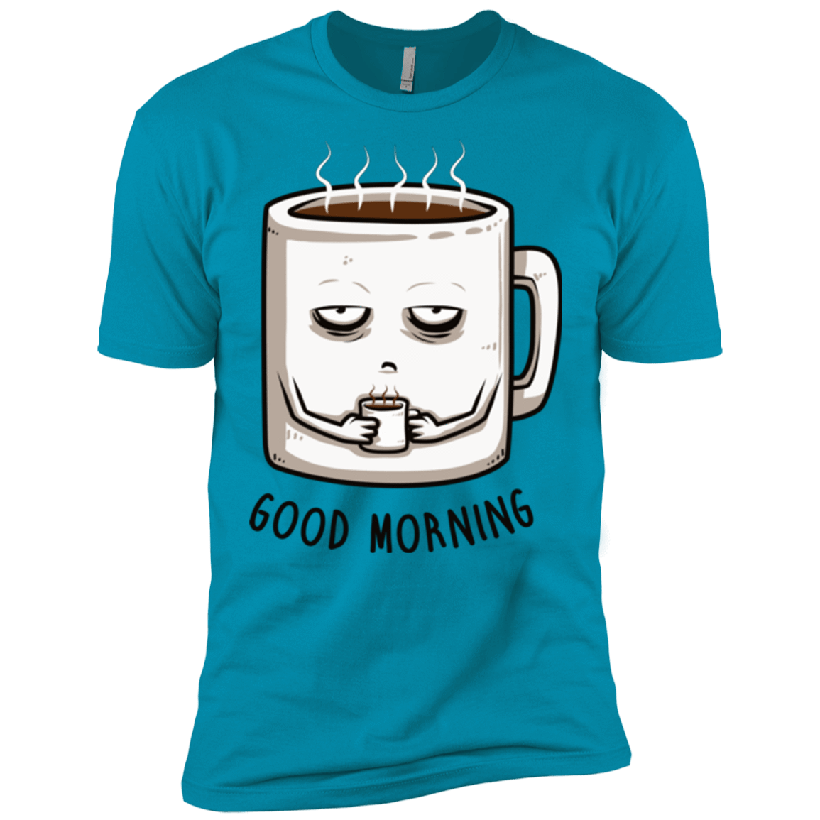 T-Shirts Turquoise / X-Small Good morning Men's Premium T-Shirt