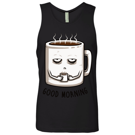 T-Shirts Black / Small Good morning Men's Premium Tank Top