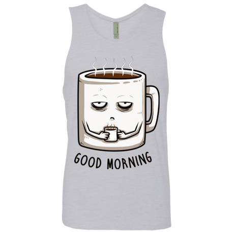 T-Shirts Heather Grey / Small Good morning Men's Premium Tank Top