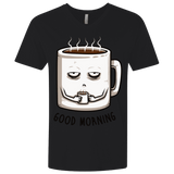 T-Shirts Black / X-Small Good morning Men's Premium V-Neck