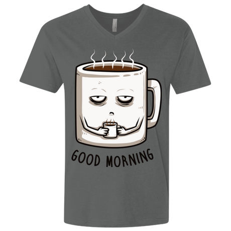 T-Shirts Heavy Metal / X-Small Good morning Men's Premium V-Neck
