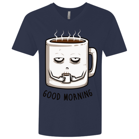 T-Shirts Midnight Navy / X-Small Good morning Men's Premium V-Neck