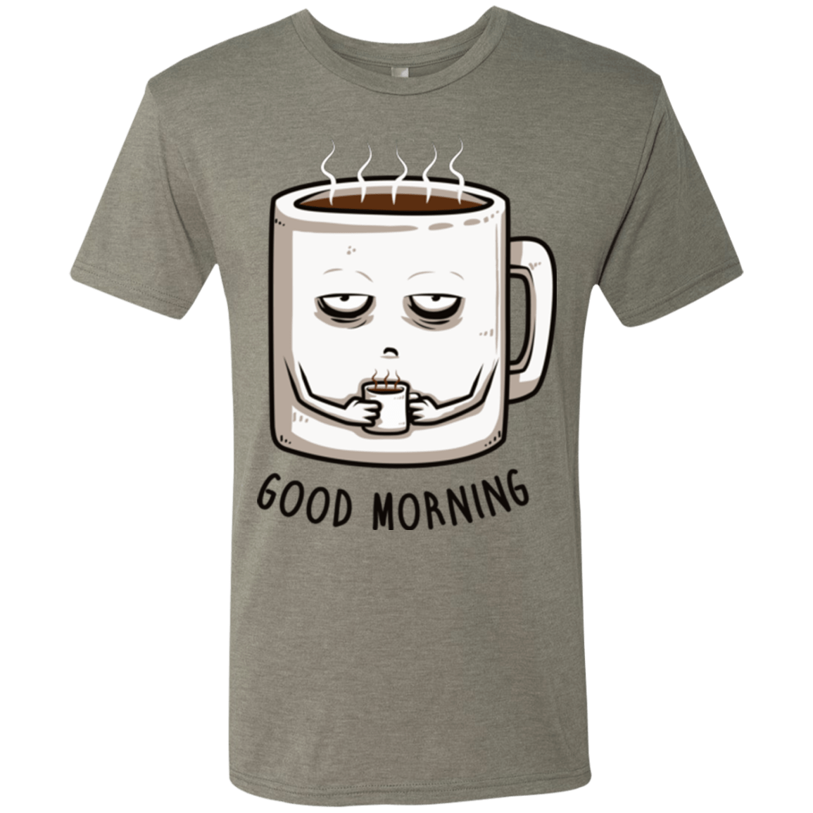 T-Shirts Venetian Grey / Small Good morning Men's Triblend T-Shirt