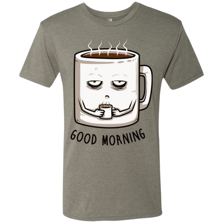 T-Shirts Venetian Grey / Small Good morning Men's Triblend T-Shirt