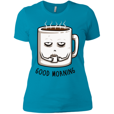T-Shirts Turquoise / X-Small Good morning Women's Premium T-Shirt