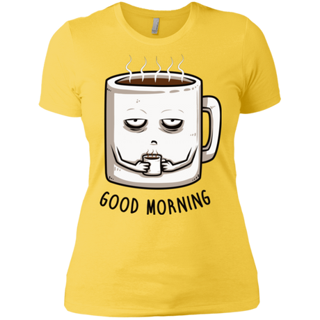 T-Shirts Vibrant Yellow / X-Small Good morning Women's Premium T-Shirt