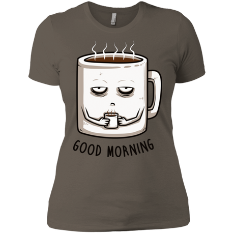 T-Shirts Warm Grey / X-Small Good morning Women's Premium T-Shirt