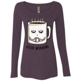 T-Shirts Vintage Purple / Small Good morning Women's Triblend Long Sleeve Shirt