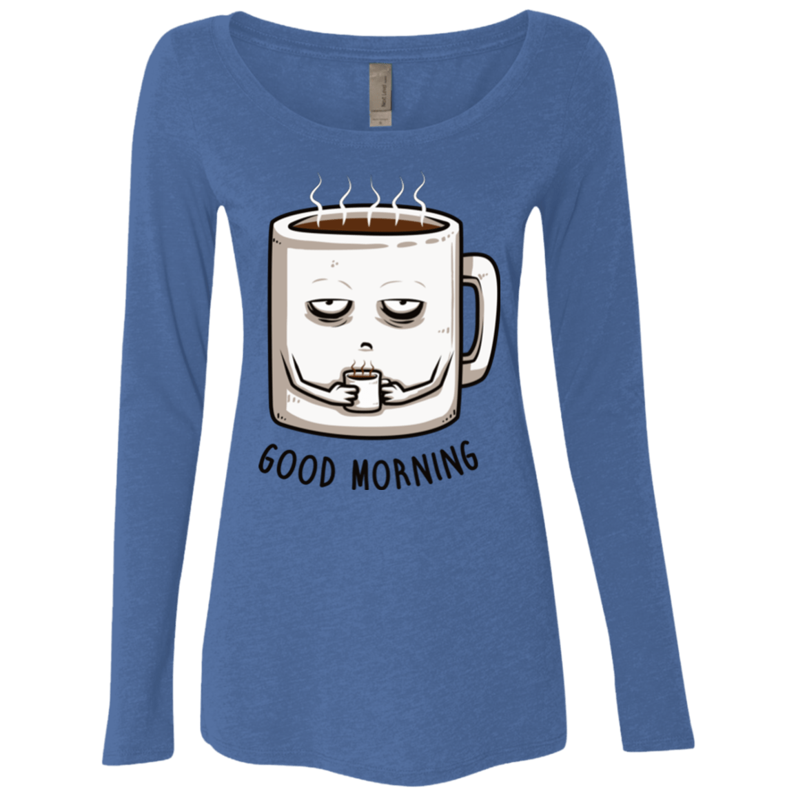 T-Shirts Vintage Royal / Small Good morning Women's Triblend Long Sleeve Shirt