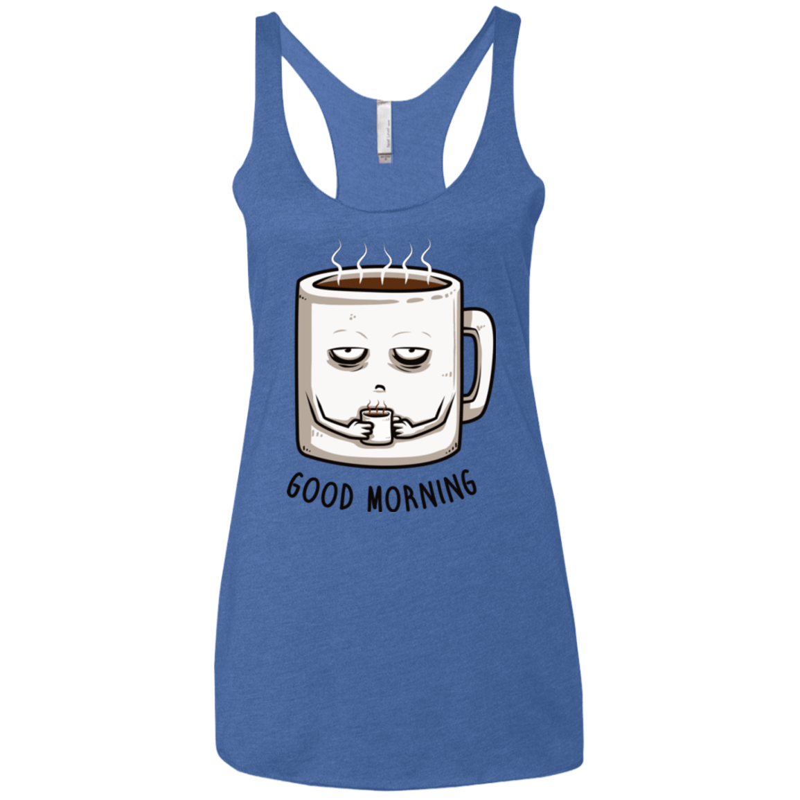 T-Shirts Vintage Royal / X-Small Good morning Women's Triblend Racerback Tank