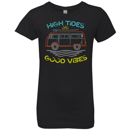 T-Shirts Black / YXS Good Vibes Girls Premium T-Shirt