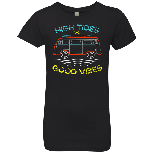 T-Shirts Black / YXS Good Vibes Girls Premium T-Shirt