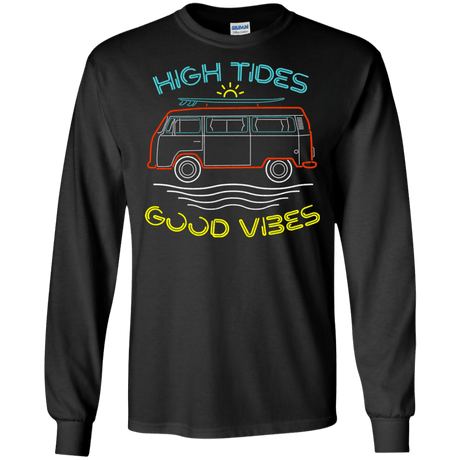 T-Shirts Black / S Good Vibes Men's Long Sleeve T-Shirt