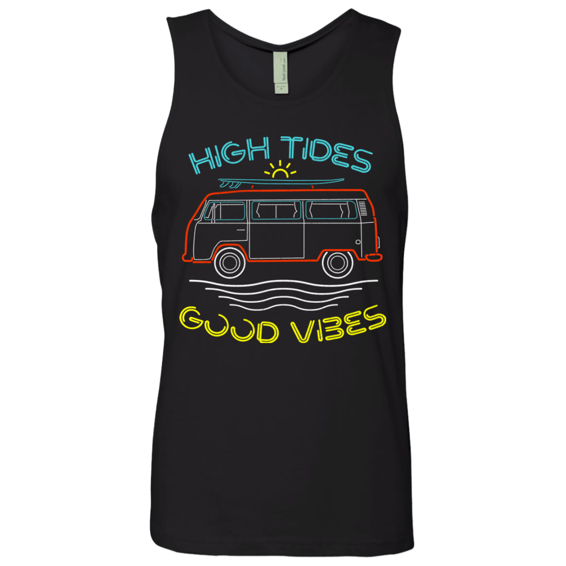 T-Shirts Black / S Good Vibes Men's Premium Tank Top