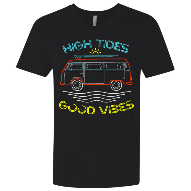 T-Shirts Black / X-Small Good Vibes Men's Premium V-Neck