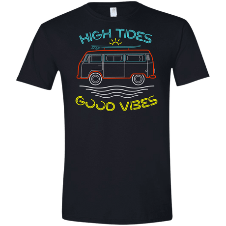 T-Shirts Black / X-Small Good Vibes Men's Semi-Fitted Softstyle