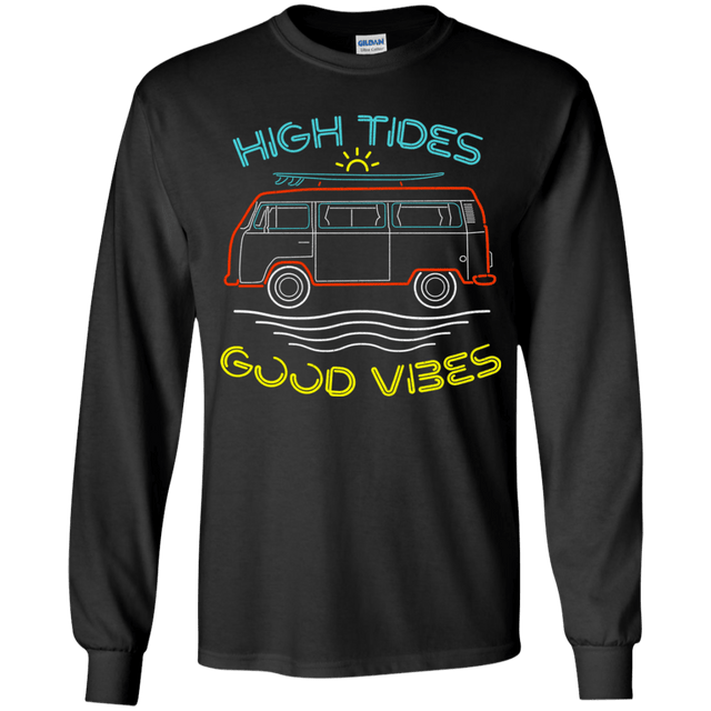 T-Shirts Black / YS Good Vibes Youth Long Sleeve T-Shirt