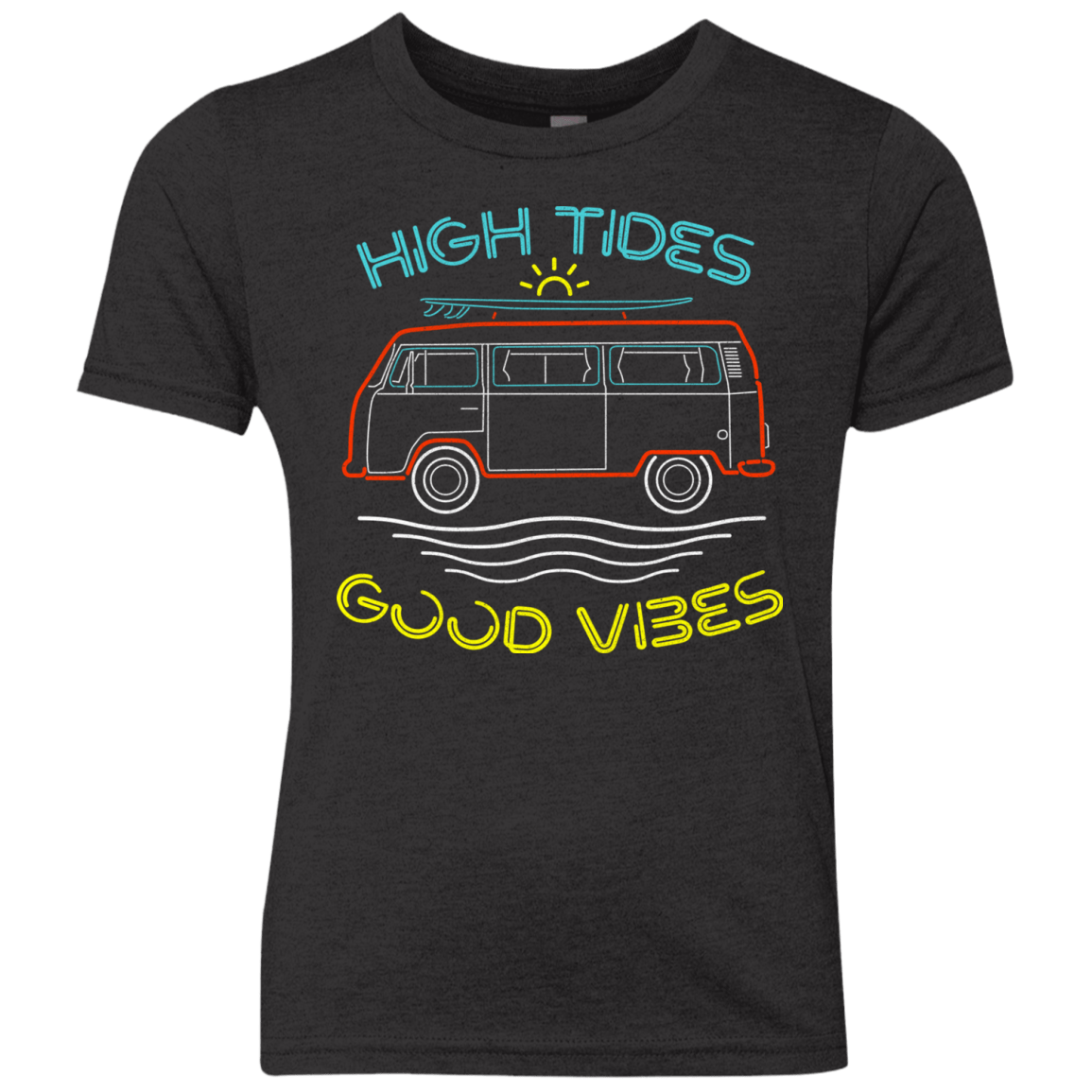 T-Shirts Vintage Black / YXS Good Vibes Youth Triblend T-Shirt