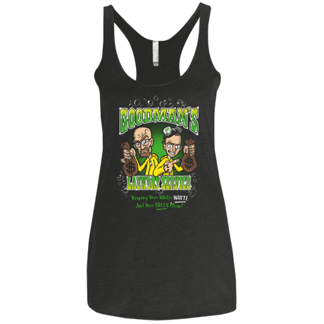 T-Shirts Vintage Black / X-Small Goodman's Laundry Service Women's Triblend Racerback Tank
