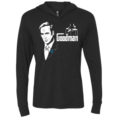 T-Shirts Vintage Black / X-Small Goodman Triblend Long Sleeve Hoodie Tee