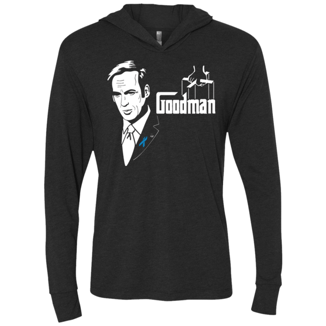 T-Shirts Vintage Black / X-Small Goodman Triblend Long Sleeve Hoodie Tee