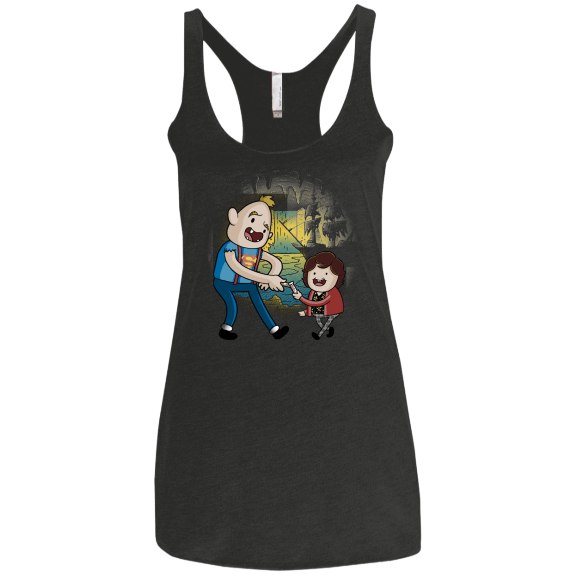 T-Shirts Vintage Black / X-Small Goonies Time Women's Triblend Racerback Tank