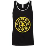 T-Shirts Black/Athletic Heather / X-Small Goro's Gym Unisex Premium Tank Top